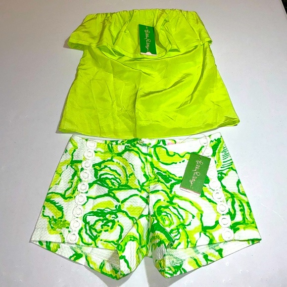 Lilly Pulitzer NWT Liza Shorts Heart Breakers Size 000 🦄 - Picture 7 of 12